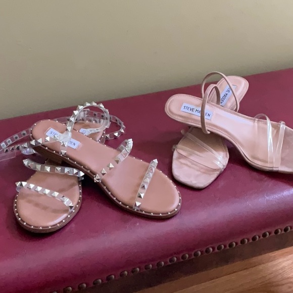 Steve madden unworn clear sandals /// size 9